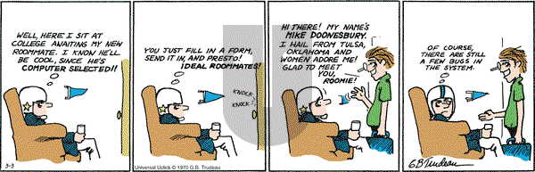 Doonesbury on Monday March 3, 2014 Comic Strip
