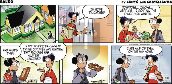 Baldo on Sunday March 29, 2009 Comic Strip