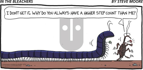 In the Bleachers on Sunday October 14, 2018 Comic Strip