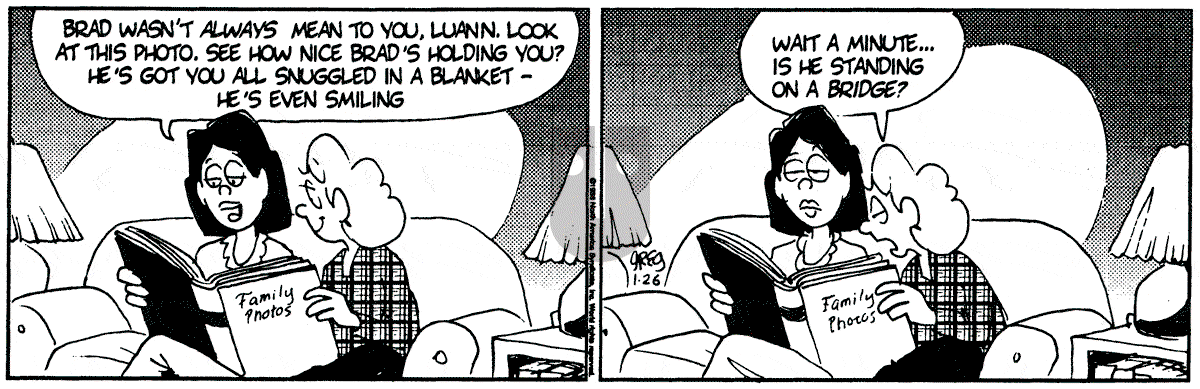 Luann - Friday January 26, 1996 Comic Strip