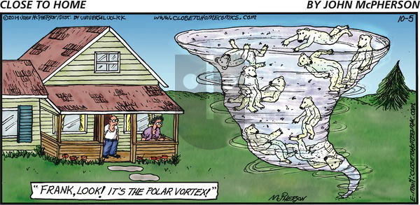 Close to Home on Sunday October 5, 2014 Comic Strip