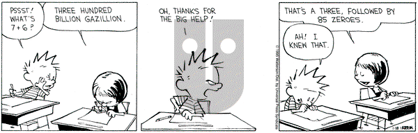 Calvin and Hobbes on Wednesday January 18, 1995 Comic Strip