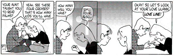 Luann - Tuesday November 2, 1999 Comic Strip