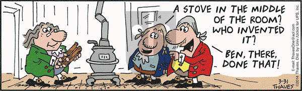 Frank and Ernest on Monday March 31, 2014 Comic Strip