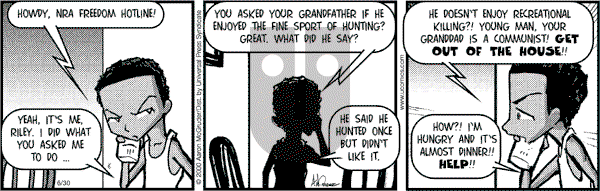 The Boondocks on Friday January 31, 2014 Comic Strip