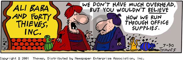 Frank and Ernest on Monday July 30, 2001 Comic Strip