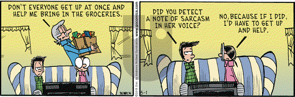 Grand Avenue on Wednesday May 1, 2019 Comic Strip