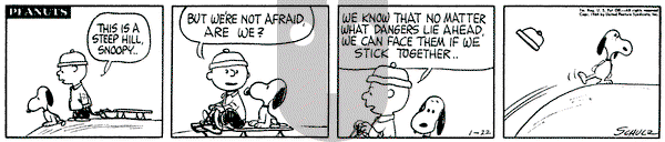 Peanuts on Wednesday January 22, 1964 Comic Strip