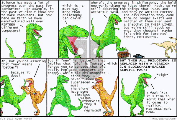 Dinosaur Comics on Monday March 31, 2025 Comic Strip