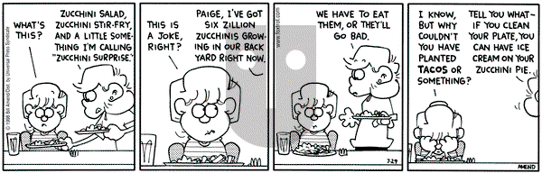 FoxTrot on Wednesday July 29, 1998 Comic Strip