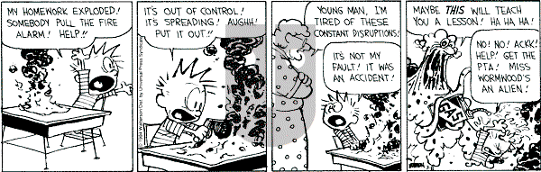 Calvin and Hobbes - Tuesday March 8, 1994 Comic Strip