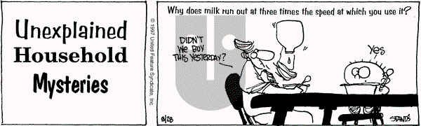The Buckets on Thursday August 28, 1997 Comic Strip