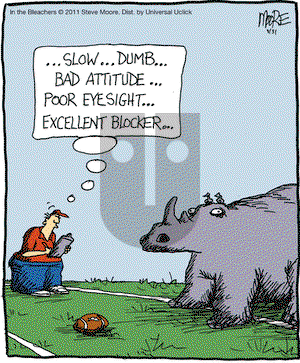 In the Bleachers on Wednesday August 31, 2011 Comic Strip
