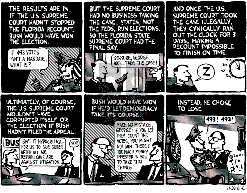 Ted Rall on Monday November 26, 2001 Comic Strip