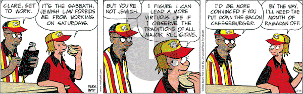 Lucky Cow on Saturday February 14, 2004 Comic Strip