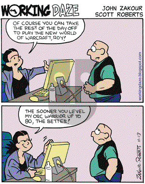 Working Daze on Thursday November 13, 2008 Comic Strip