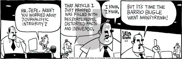 La Cucaracha on Wednesday June 4, 2003 Comic Strip