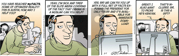 Doonesbury - Tuesday February 7, 2012 Comic Strip