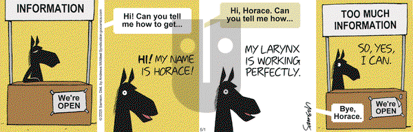 Dark Side of the Horse on Thursday May 1, 2025 Comic Strip