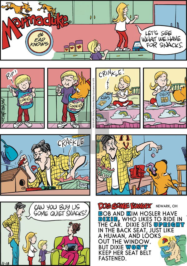 Marmaduke on Sunday November 18, 2018 Comic Strip