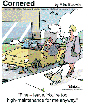 Cornered on Saturday April 24, 2021 Comic Strip