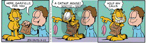 Garfield on Friday March 22, 1996 Comic Strip