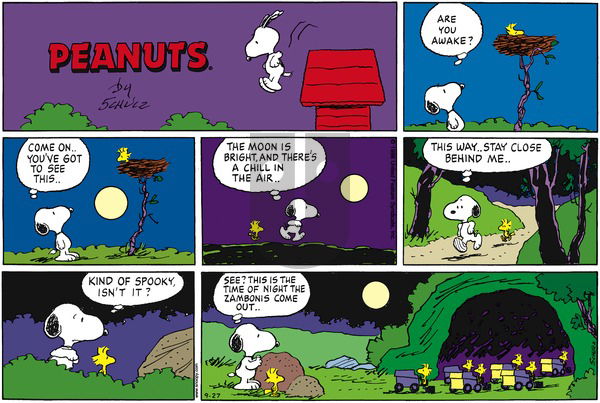 Peanuts on Sunday September 27, 1998 Comic Strip