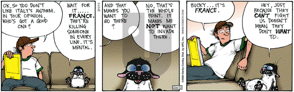 Get Fuzzy on Tuesday March 1, 2011 Comic Strip