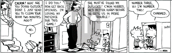 Calvin and Hobbes - Monday January 13, 2020 Comic Strip