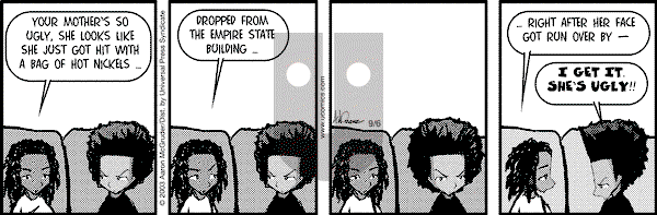 The Boondocks on Saturday April 9, 2011 Comic Strip