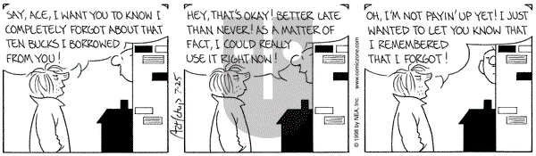 The Born Loser on Saturday July 25, 1998 Comic Strip