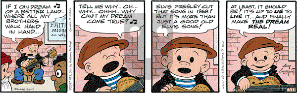 Nancy on Monday January 16, 2017 Comic Strip