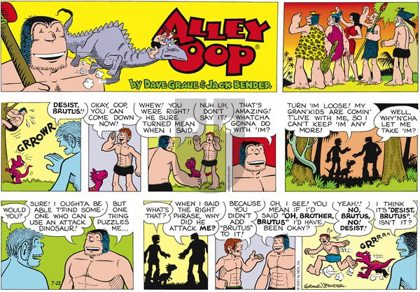 Alley Oop on Sunday July 22, 2001 Comic Strip