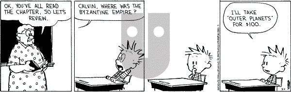 Calvin and Hobbes - Thursday March 11, 1993 Comic Strip