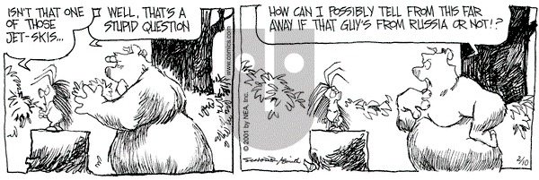 The Grizzwells on Saturday February 10, 2001 Comic Strip