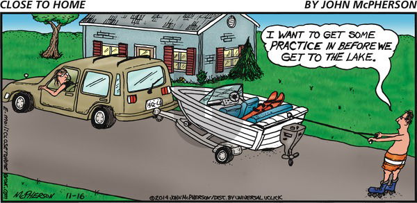 Close to Home on Sunday November 16, 2014 Comic Strip