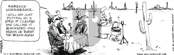 Non Sequitur on Thursday October 11, 2001 Comic Strip