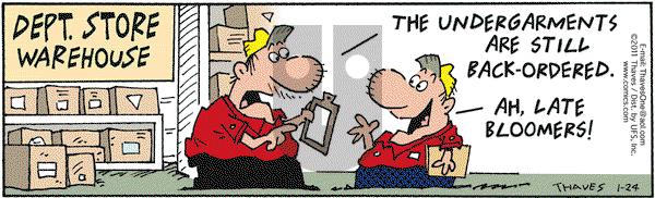 Frank and Ernest on Monday January 24, 2011 Comic Strip