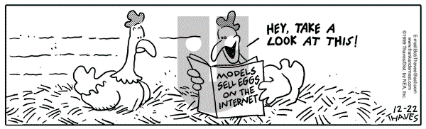 Frank and Ernest on Wednesday December 22, 1999 Comic Strip