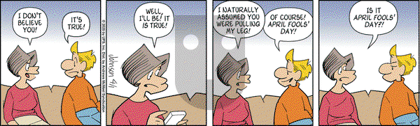 Arlo and Janis on Tuesday April 1, 2025 Comic Strip