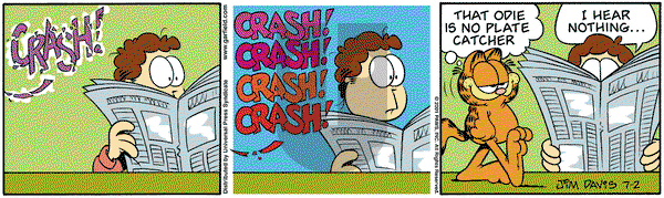 Garfield - Monday July 2, 2001 Comic Strip