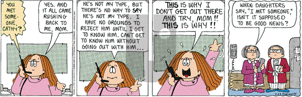 Cathy Classics on Saturday February 23, 2002 Comic Strip