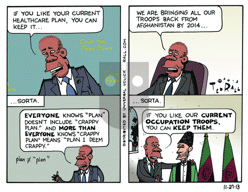 Ted Rall on Wednesday November 27, 2013 Comic Strip