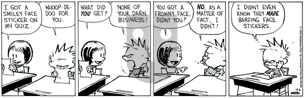 Calvin and Hobbes on Wednesday October 6, 1993 Comic Strip