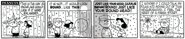 Peanuts on Saturday December 8, 1956 Comic Strip
