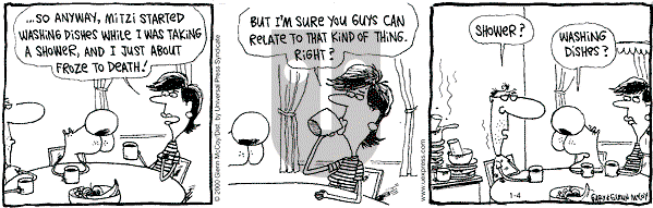 The Duplex on Tuesday January 4, 2000 Comic Strip