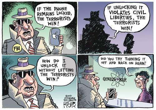 Rob Rogers on Sunday February 21, 2016 Comic Strip