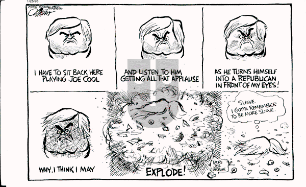 Pat Oliphant - Thursday January 25, 1996 Comic Strip