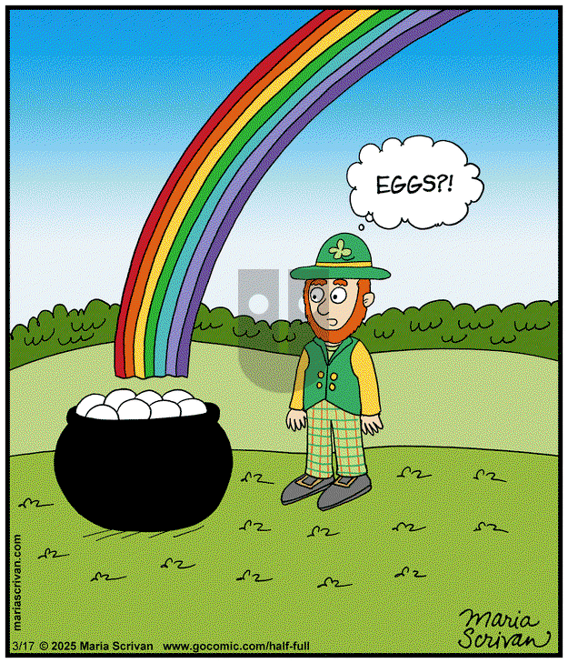 Half Full on Monday March 17, 2025 Comic Strip