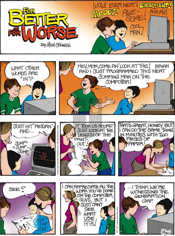 For Better or For Worse - Sunday July 26, 2015 Comic Strip
